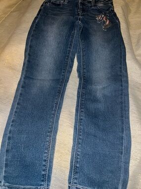 Jumping beans Dark Blue girl Jeans with Embroidered Detail